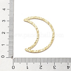 304ステンレススチールテクスチャリンクリング  18KGP本金メッキ  ムーン  30x25x1mm  内径：26x5mm&nbsp;STAS-Z091-07G-01