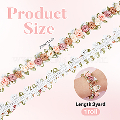 3Yards Polyester Lace Ribbon&nbsp;OCOR-DR0001-21