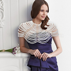 Resin Imitation Pearl Handmade Shoulder Chain&nbsp;FIND-WH0152-906