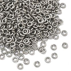 変色しにくい304ステンレススチール製オープン丸カン  ラウンド  ステンレス鋼色  4x1mm  18ゲージ  内径：2mm&nbsp;LS-STAS-E067-07-4mm