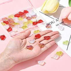 50Pcs Glass Connector Charms&nbsp;PALLOY-FZ00019