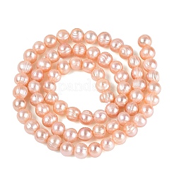 Natural Cultured Freshwater Pearl Beads Strands&nbsp;PEAR-N013-06G-03