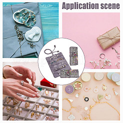 2Pcs Retro Rectangle Silk Zipper Roll Pouches&nbsp;ABAG-GO0001-02A