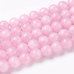 天然石ローズクォーツビーズ連売り  ラウンド  4mm  穴：0.8mm  約85~90個/連  15~16インチ&nbsp;GSR4mmC034