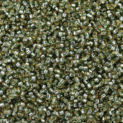 MIYUKIデリカビーズ  シリンダー  日本製シードビーズ  11/0  （db2163)ジュラコートシルバーライニングヤナギ  1.3x1.6mm  穴：0.8mm  約2000個/10g&nbsp;X-SEED-J020-DB2163
