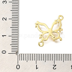 Brass Pave Clear Cubic Zirconia Connector Charms&nbsp;KK-K388-70G