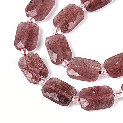 Natural Strawberry Quartz Beads Strands&nbsp;G-T139-80