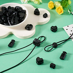 100Pcs 4 Styles Plastic Cord Locks&nbsp;FIND-TA0010-22