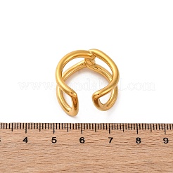 ノット 304 ステンレススチール オープンカフリング  ゴールドカラー  12mm  内径：17.6mm&nbsp;RJEW-Z082-01A-G