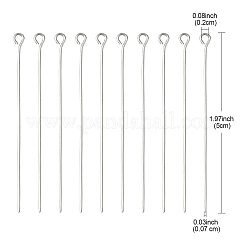 304 Stainless Steel Eye Pins&nbsp;STAS-YW0001-86