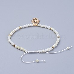 Electroplate Glass Braided Beads Bracelets&nbsp;BJEW-JB04311-02
