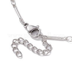 Brass Bar Link Chain Necklaces&nbsp;NJEW-JN04748-02