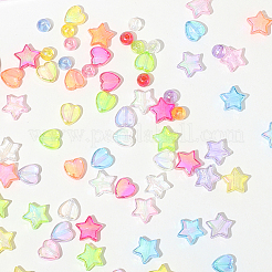 880Pcs 24 Colors Transparent Acrylic Beads&nbsp;MACR-PA0001-41