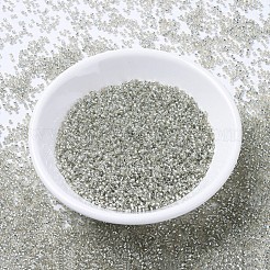 MIYUKIデリカビーズ  シリンダー  日本製シードビーズ  11/0  （db1211)シルバーライニンググレーミスト  1.3x1.6mm  穴：0.8mm  約2000PCS /ボトル  10 G /ボトル&nbsp;SEED-JP0008-DB1211