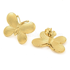 Ion Plating(IP) 304 Stainless Steel Stud Earrings for Women&nbsp;EJEW-S227-42G