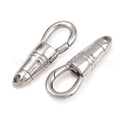 変色しにくい304ステンレススチール製のロブスタークロウ留め金  ステンレス鋼色  22.5~23x8x6mm  穴：2mm&nbsp;STAS-G192-24P
