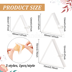 アクリルクラフトボード  三角形  40~70x40~70x12mm  3個/セット  1セット/ボックス&nbsp;DIY-FG0003-99C