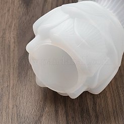 DIY 蓮の燭台シリコン型  キャンドル作り用  ホワイト  8.2x10.6cm&nbsp;LS-DIY-G113-11B