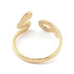 304 Stainless Steel Snake Open Cuff Rings&nbsp;RJEW-D002-14G