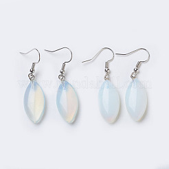 Natural & Synthetic Gemstone Dangle Earrings&nbsp;EJEW-F162-F