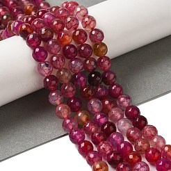 Dyed & Heated Natural Dragon Veins Agate Beads Strands&nbsp;G-P539-A01-24