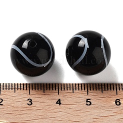 Sport Theme Opaque Resin Tennis Beads&nbsp;RESI-XCP0002-18