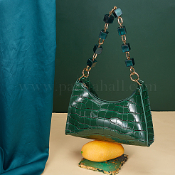 Square Acrylic Curb Chain Bag Strap&nbsp;FIND-WH0092-29B