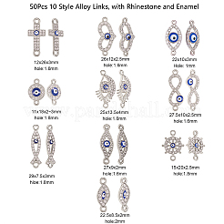 50Pcs 10 Style Alloy Links&nbsp;PALLOY-CJ0001-167