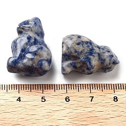 Natural Blue Spot Jasper Carved Figurines&nbsp;DJEW-L023-B17