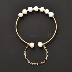 Natural Pearl Bead Bangle for Girl Women&nbsp;BJEW-JB06829