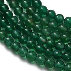 Natural Green Onyx Agate(Dyed & Heated) Beads Strands&nbsp;G-C262-B06-4mm