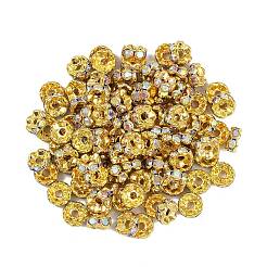 Brass Rhinestone Spacer Beads&nbsp;RSB028NF-02G