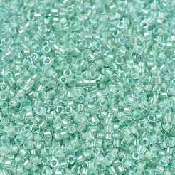 MIYUKIデリカビーズ  シリンダー  日本製シードビーズ  11/0  （db1707)ミントパール裏地グレーシャーブルー  1.3x1.6mm  穴：0.8mm  約2000PCS /ボトル  10 G /ボトル&nbsp;SEED-JP0008-DB1707