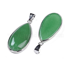 Natural Green Aventurine Pendants&nbsp;KK-F868-17P