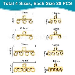 80Pcs 4 Styles Alloy Chandelier Component Links&nbsp;FIND-PH0022-78AG