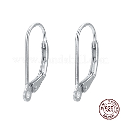 925スターリングシルバーフレンチフックピアスのパーツ  銀  16x10x2mm  穴：1mm&nbsp;STER-M017-01S