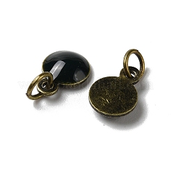 Brass Ename Charms&nbsp;KK-H487-22AB-02