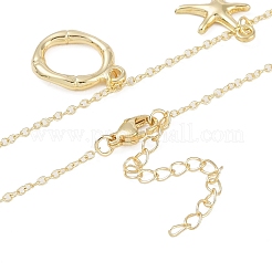 ボヘミアン サマー ビーチ スタイル 18K ゴールド メッキ シェル型 イニシャル ペンダント ネックレス&nbsp;IL8059-15