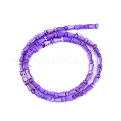 天然淡水シェルビーズ連売り  染め  キノコ  青紫色  7.5x4mm  穴：0.7mm  約50個/連  14.76インチ（37.5cm）&nbsp;SHEL-G013-02F