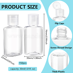 Transparent PET Plastic Refillable Flip Cap Bottle&nbsp;MRMJ-WH0001-63
