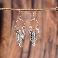 Zinc Alloy Dangle Earrings for Women&nbsp;WG349F2-01