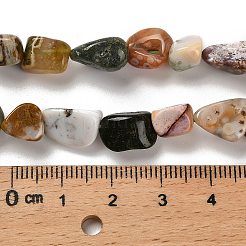 Natural Ocean Jasper Beads Strands&nbsp;G-P497-01E-90B