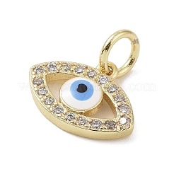 Real 18K Gold Plated Brass Micro Pave Cubic Zirconia Charms&nbsp;KK-L209-071G-02