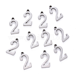 変色しにくい201ステンレススチールチャーム  数  レーザー切断  ステンレス鋼色  NUM。2  15x7.5x1.5mm  穴：1.5mm&nbsp;STAS-R108-02
