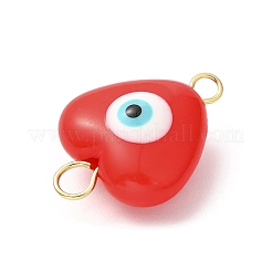 Evil Eye Resin Connector Charms&nbsp;PALLOY-JF02126-01