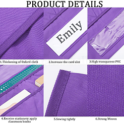 Oxford Cloth Chair Back Storage Buddy Pocket Chart&nbsp;AJEW-WH0314-191E