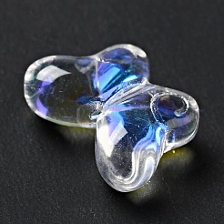 Transparent Baking Paint Glass Beads&nbsp;GLAA-F115-01E