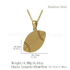 Stainless Steel Sport Ball Pendant Necklaces for Men Women&nbsp;LL7430-1