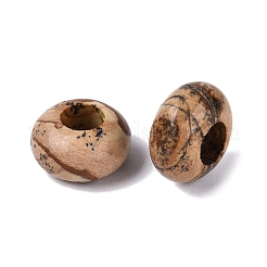 Natural Picture Jasper European Beads&nbsp;G-N359-17A-04