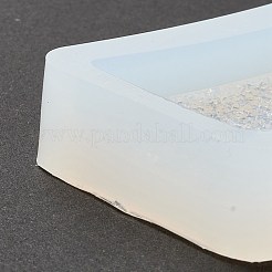 Imitation Embedded Rhinestone Rectangle Pendant Silicone Molds&nbsp;DIY-I090-11